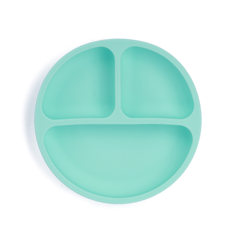 Silicone Baby Suction Divided Food Feeding Plate