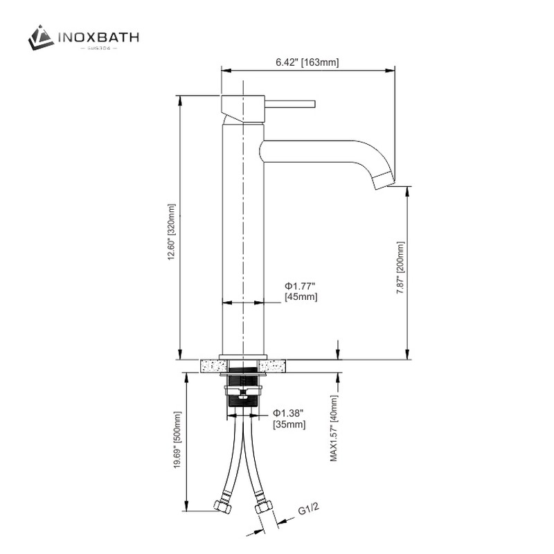 Modern 304 Stainless Steel Water Tap Design Vanity Sanitary Mixer Basin Faucet