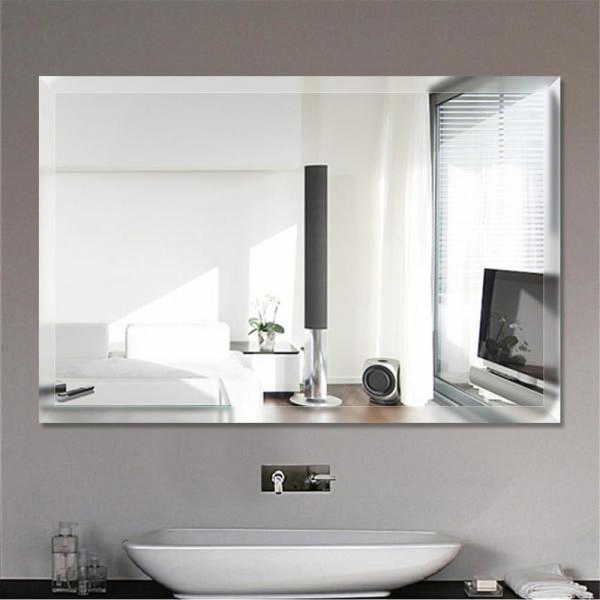 Wholesale Plain Frameless Framed Home Decor Mirror Safety Back Cat I Cat II Vinly Film Explosion-Proof Bathroom Wardrobe Furniture Dance Studio Gym Mirror