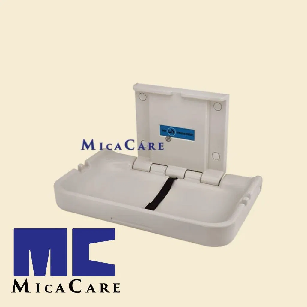Wall-Mounted Horizontal Baby Changing Station Space-Saving Diaper Changing Table