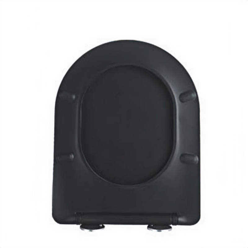 Soft Close Design UF Matte Black Toilet Seat Coverer Bidet Toilet Seat
