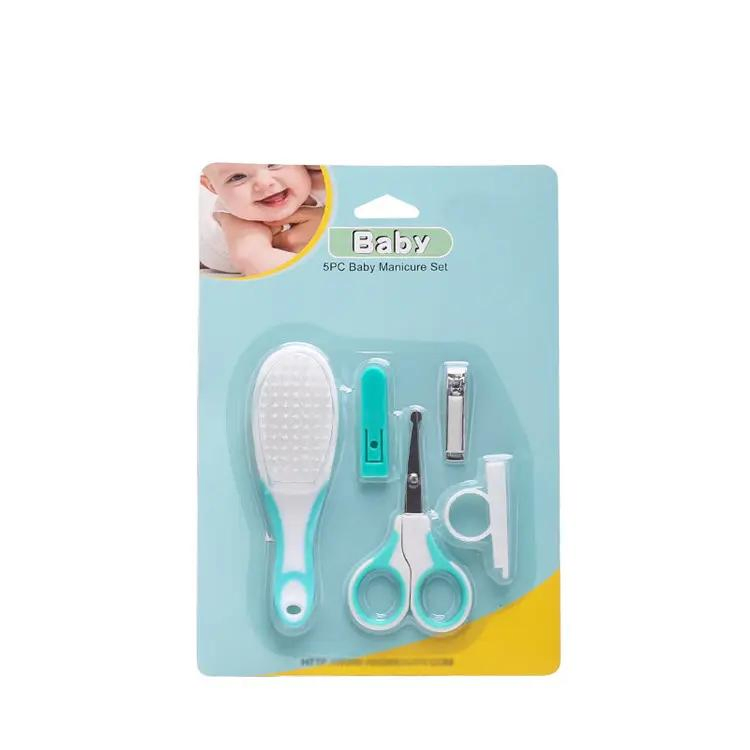 5PCS Baby Nail Kits Stainless Steel Safety Baby Nail Care Manicure Set