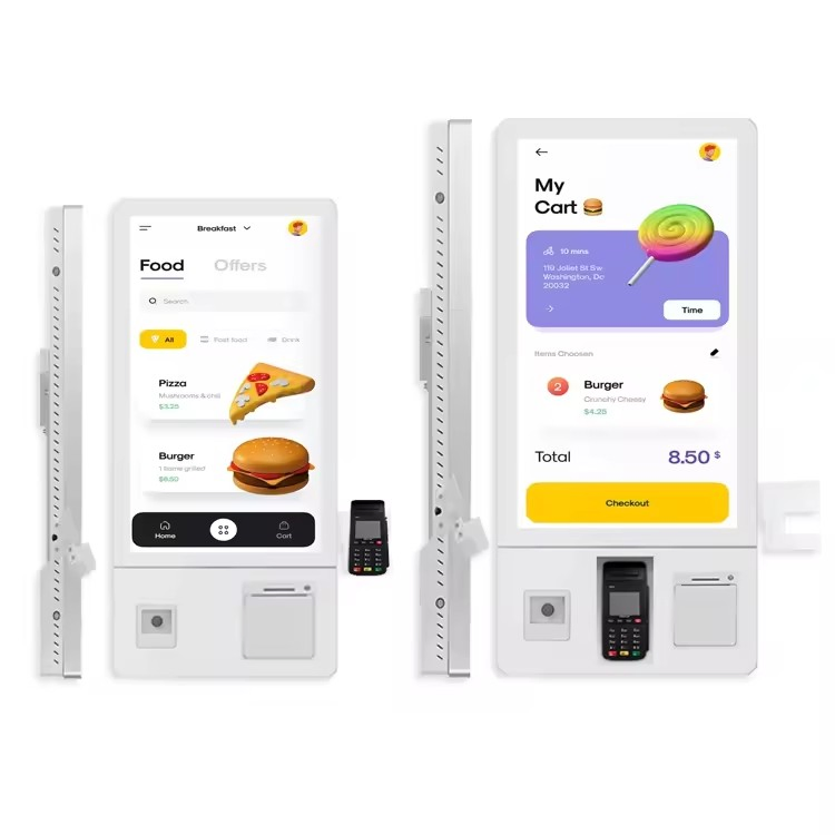 Fastfoodkiosks Self-Ordering Kiosk Android Bill Payment Food Order Terminal Self Service Ordering Machine