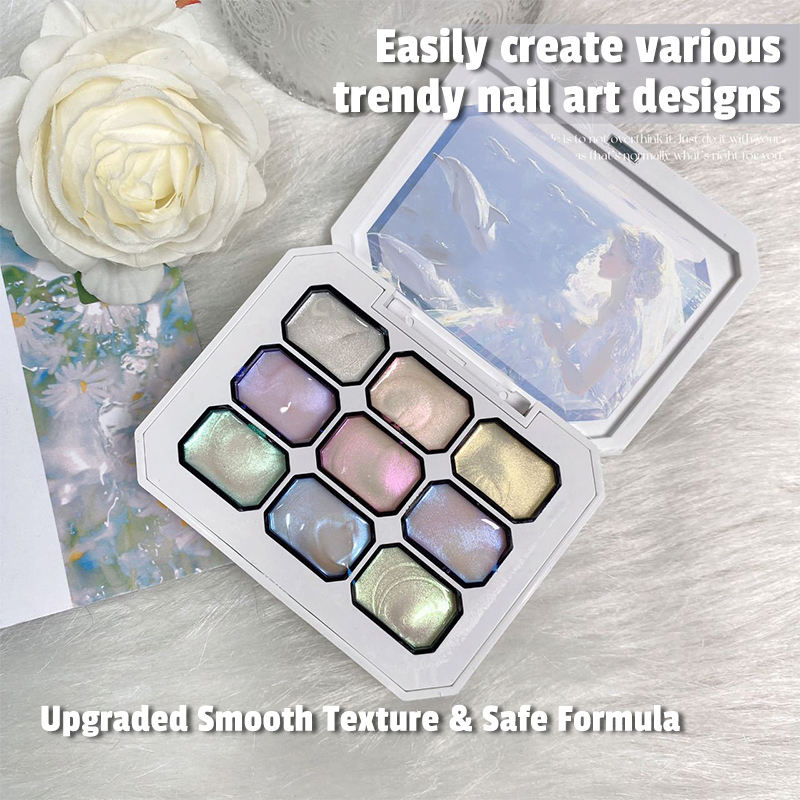 Kerui Newest 9 Colors OEM Aurora Thick Painting Gel Polish Gradient Pat