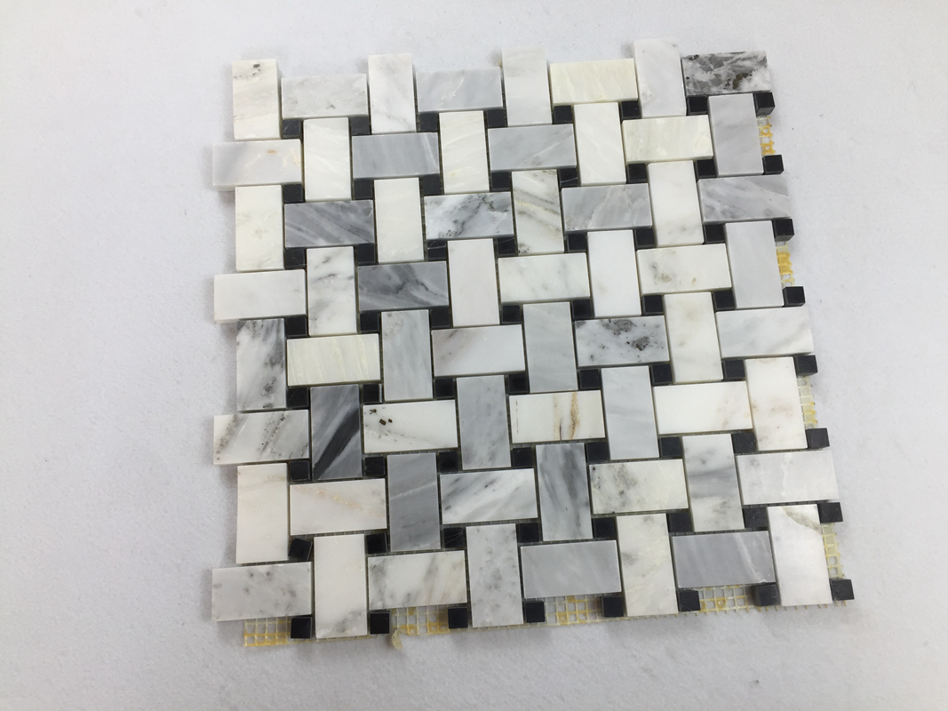 Мозаичная плитка из мрамора Savy Light Geo, 30x30 см