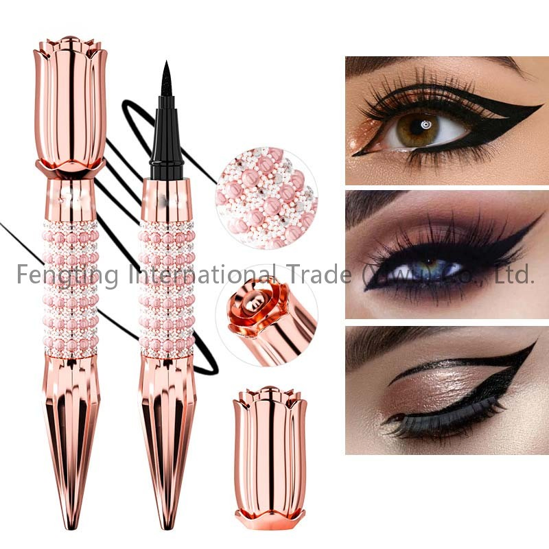 Water-Resistant Oil-Resistant Anti-Smudge Fine-Tip Black Liquid Eyeliner Pen