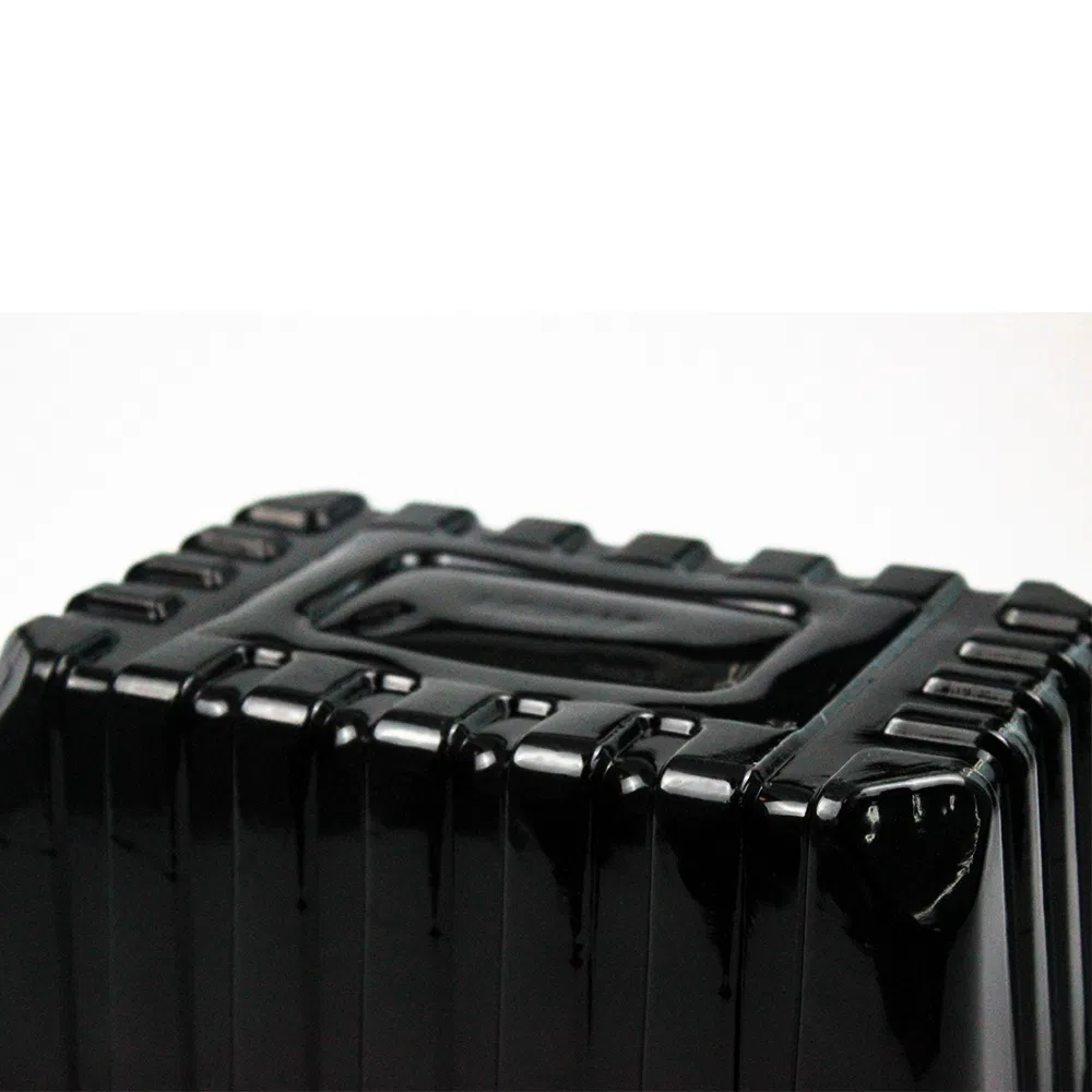 Disposable Plastic Tableware 160mm Length PP Plastic Container Black Custom for Dinner