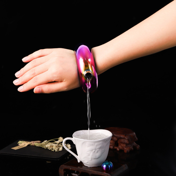 3.5oz Bracelet Hip Flask Stainless Steel Round Portable Alcohol Whiskey Wrist Flask