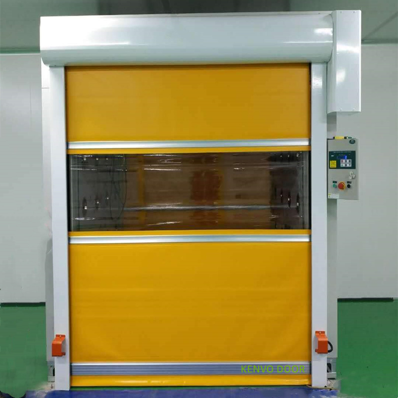 PVC Fabric Airtight Industrial Automatic High Speed Security Rapid Rolling Fast Door for Clean Room or Warehouse