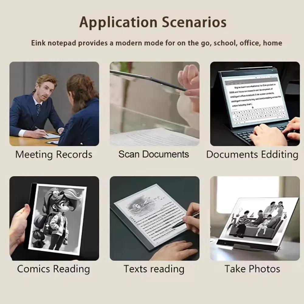 Black and White Color E-Ink Android Touch Ebook for Office