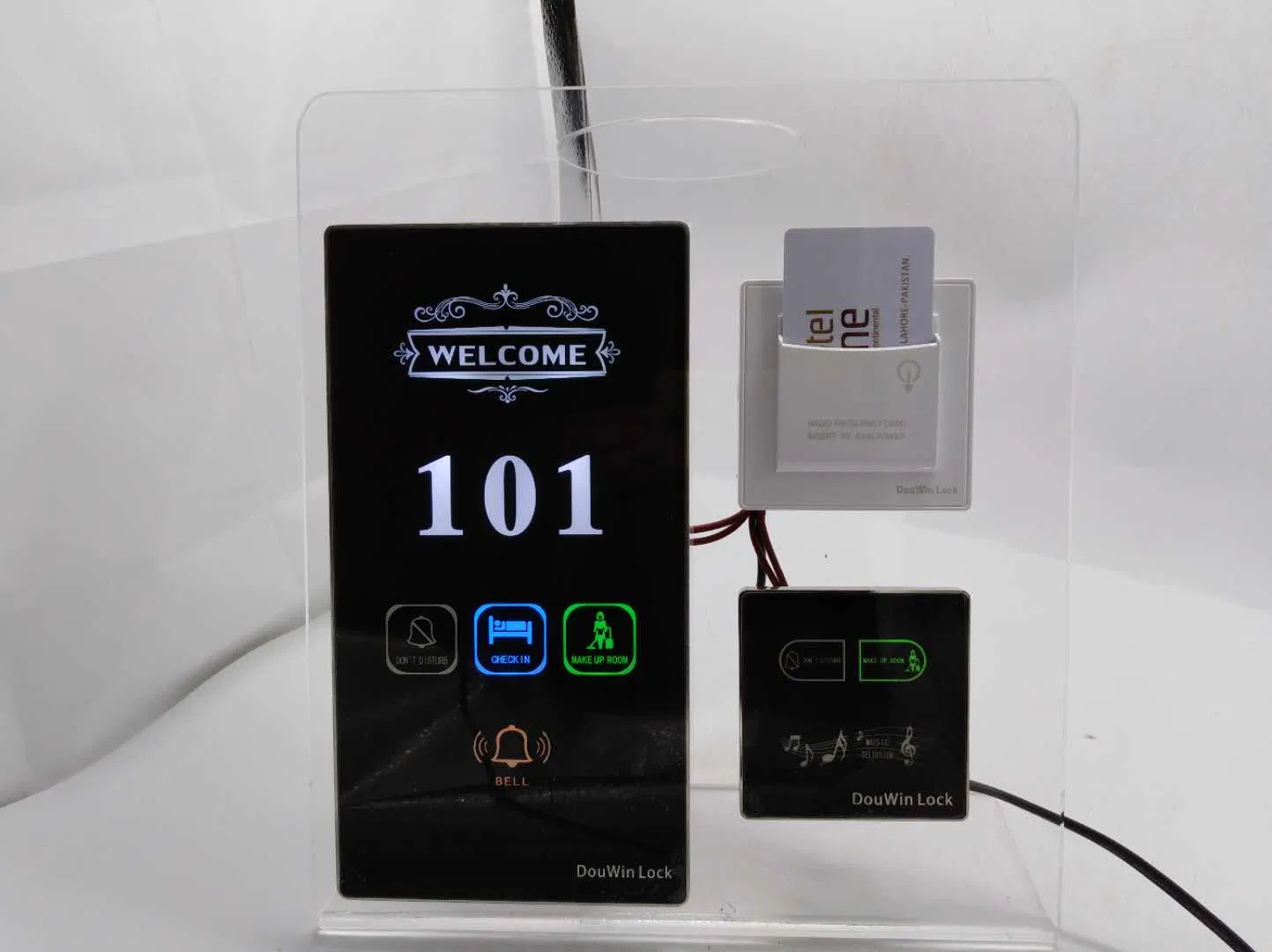 Wireless Customized Hotel Room Multi-Functional Touching Doorbell System