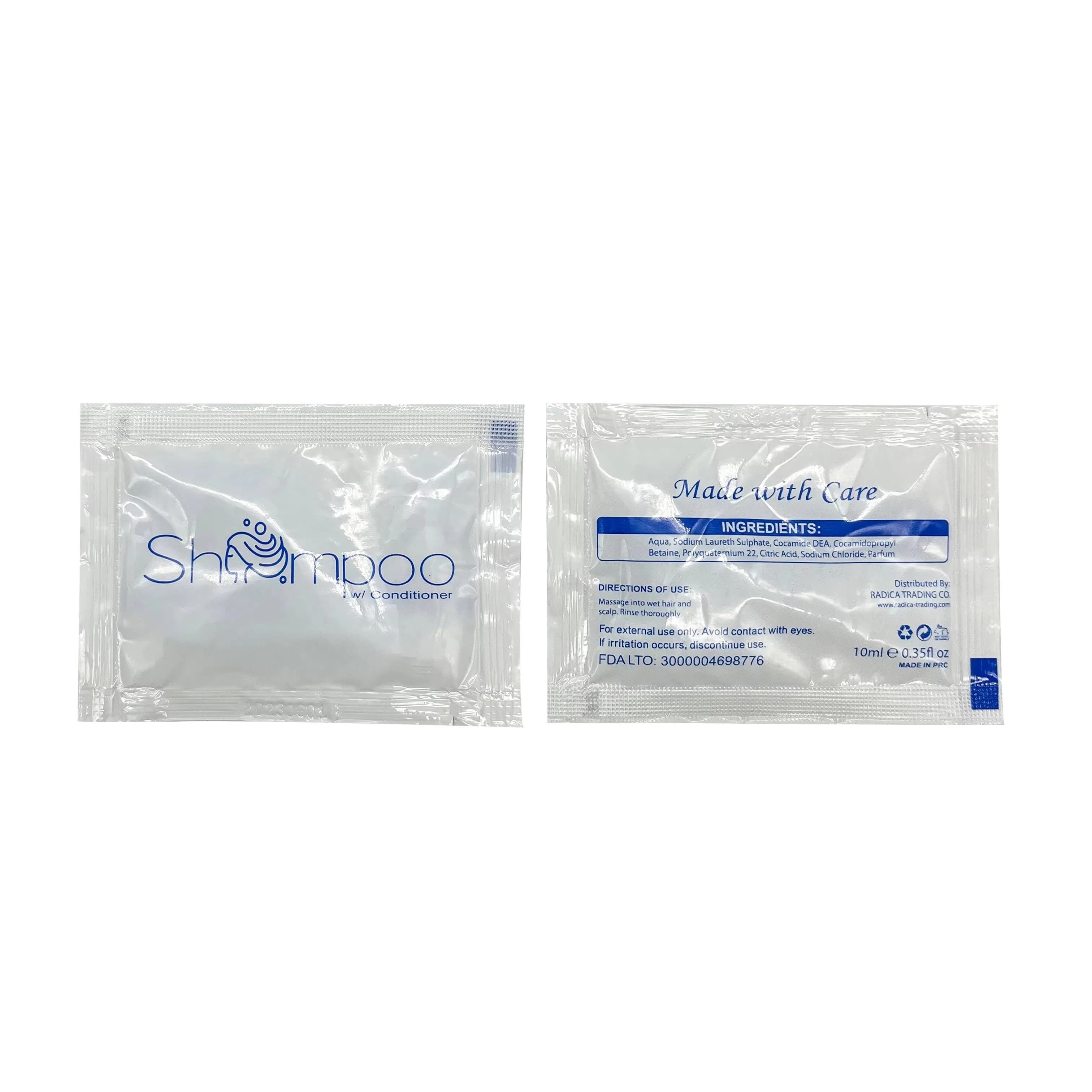 Cosmetic Hair Shampoo Sachet Packaging Mini Shampoo Pouch Custom Sachets