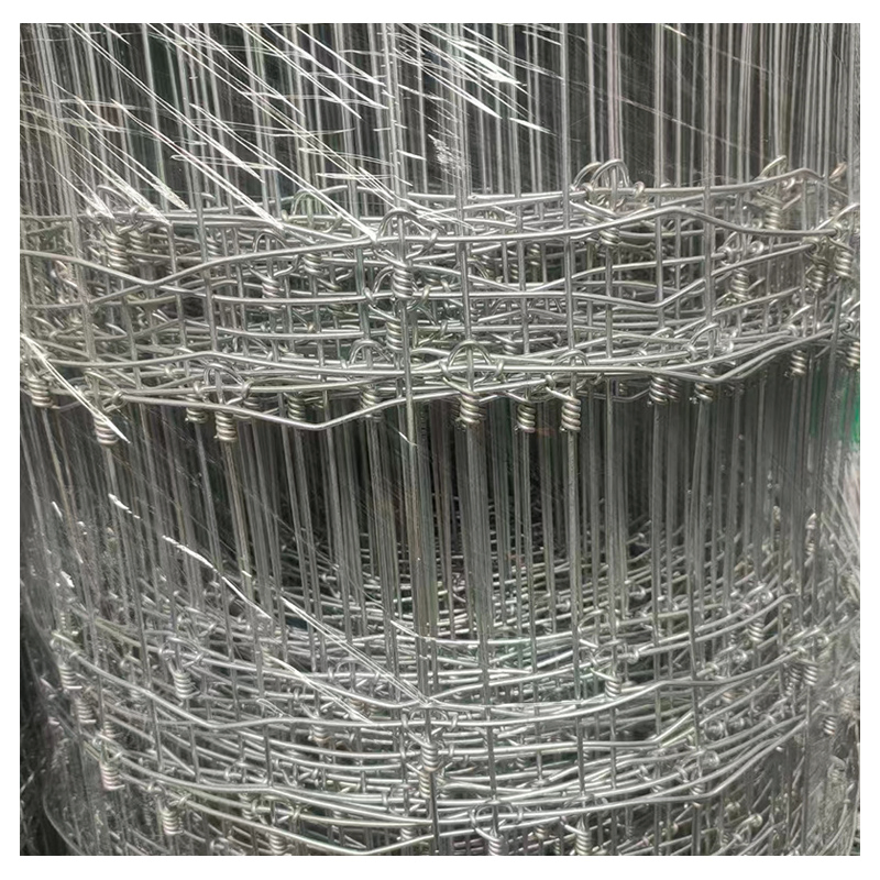 Custom High Strength Galvanized Steel Wire Horse Cattle Deer Durable Farm Guard Fixed Knot Field Fence Woven Wire Livestock Sheep Mesh Net Grassland Ranch Fence