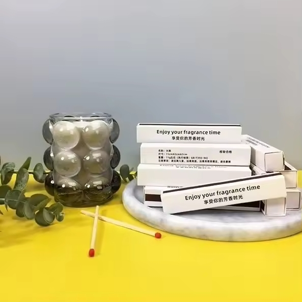 New Selection of Creative and Elegant Matches Long Extended Matches Customized Print Aromatherapy Candle Matches