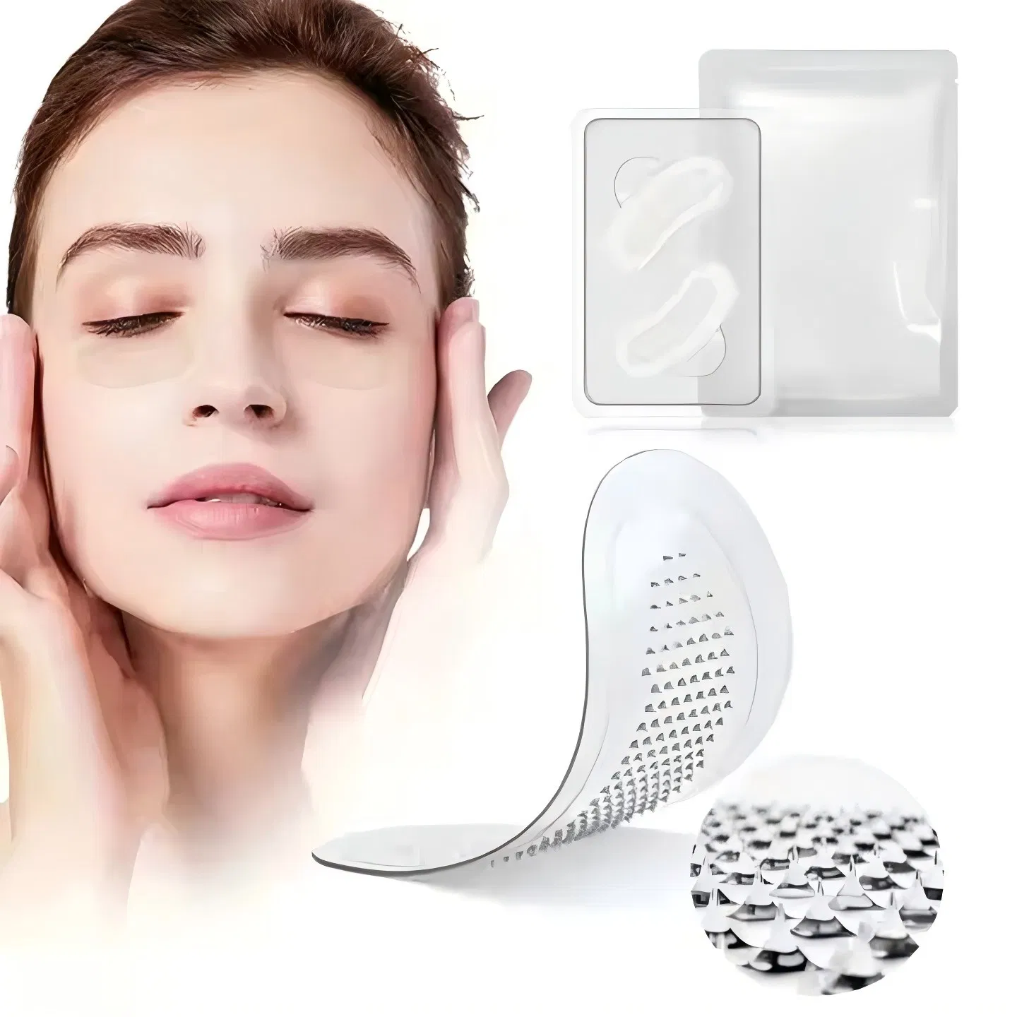 Hyaluronic Acid Microcrystal Eye Microneedle Patch Anti-Wrinkle Eye Mask
