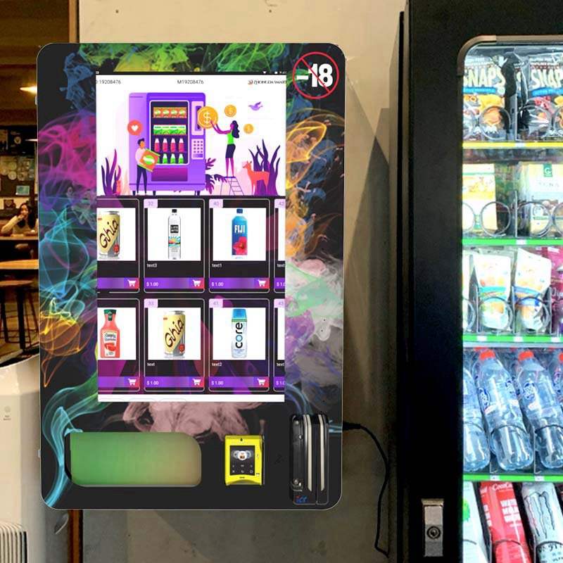 Hot Selling Zhongda 24 Hours Mini Vending Machine Touch Screen Vape Vending Machine in Bars