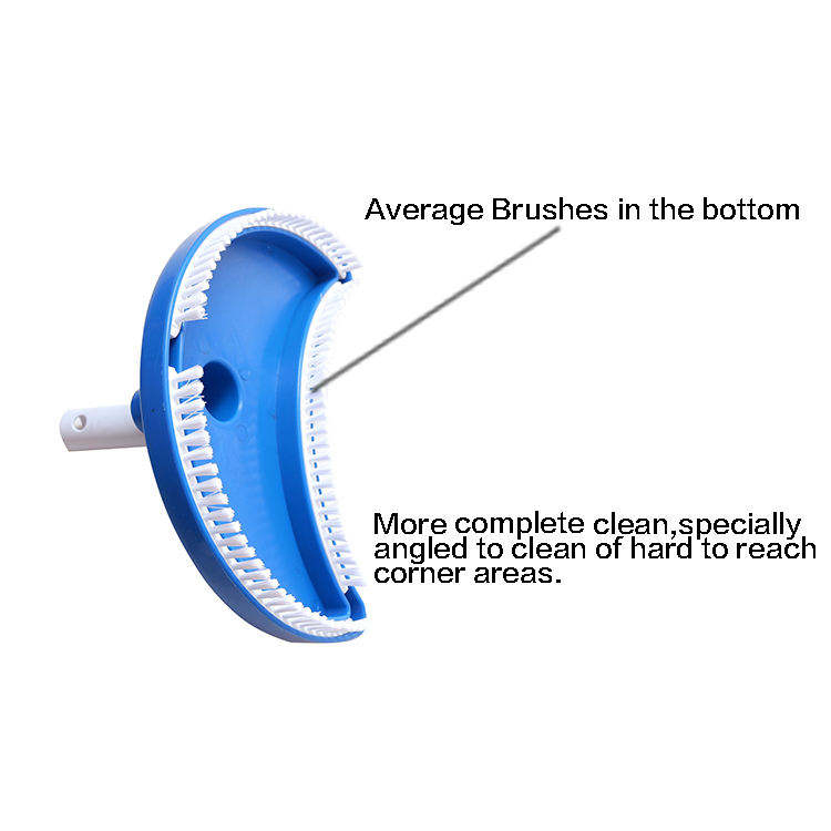 Swimming Pool Vacuum Moon Head Brush Cleaner Weighted Pool Vacuum Head Brush with Australian Handle