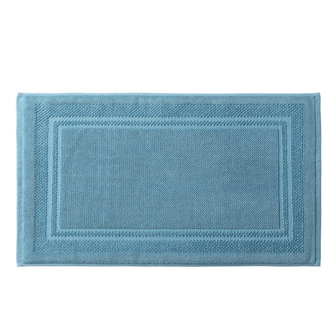 Wholesale Cotton Solid Color Jacquard Bath Mat Rectangle Hotel Floor Mat Towel