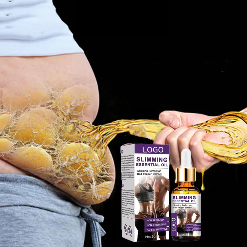 Ditong 100% Pure Fat Burning Fitness Essential Oil Body Slimming Massage Oil for Anti Cellulite