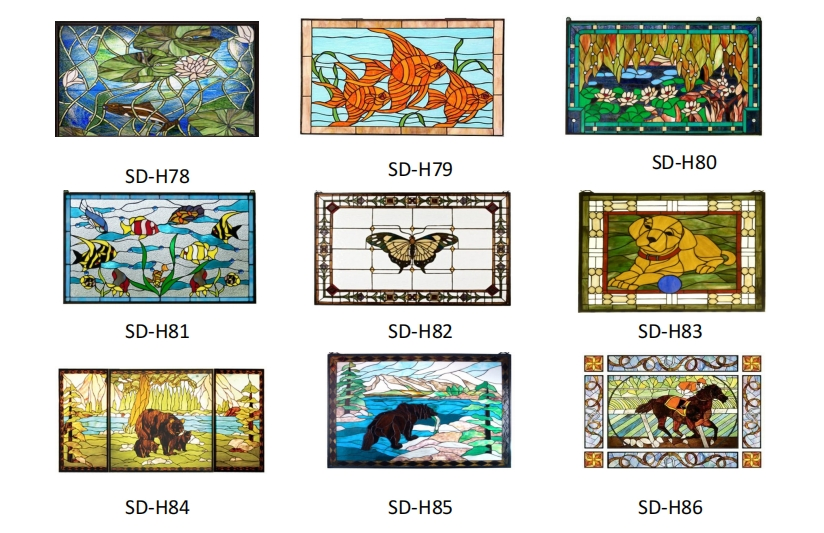 Customized Tiffany Style Art Stained Glass Windows for Home Decor Art Decorative