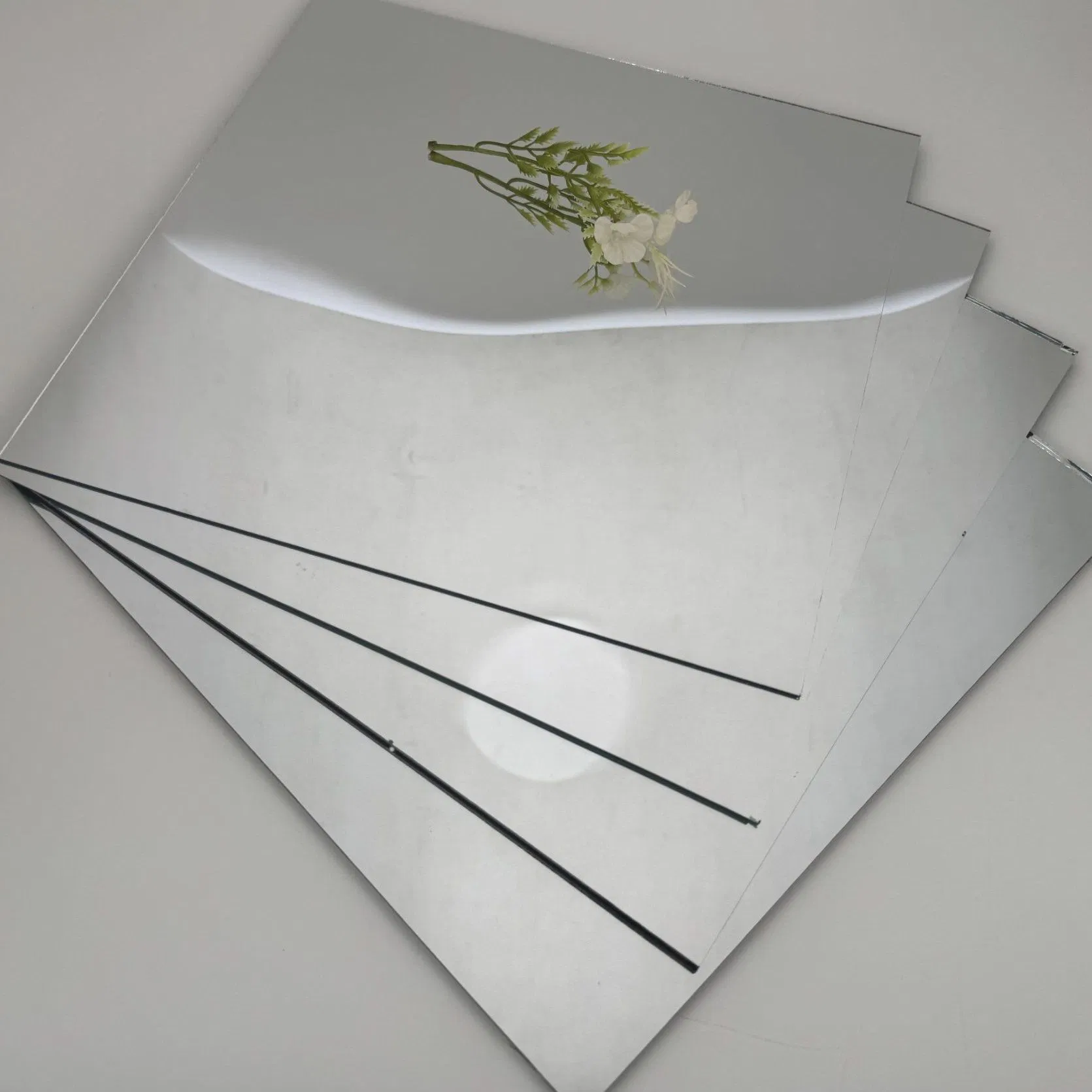 2mm to 8mm Waterproof Silver Mirror Glass, Double Coated