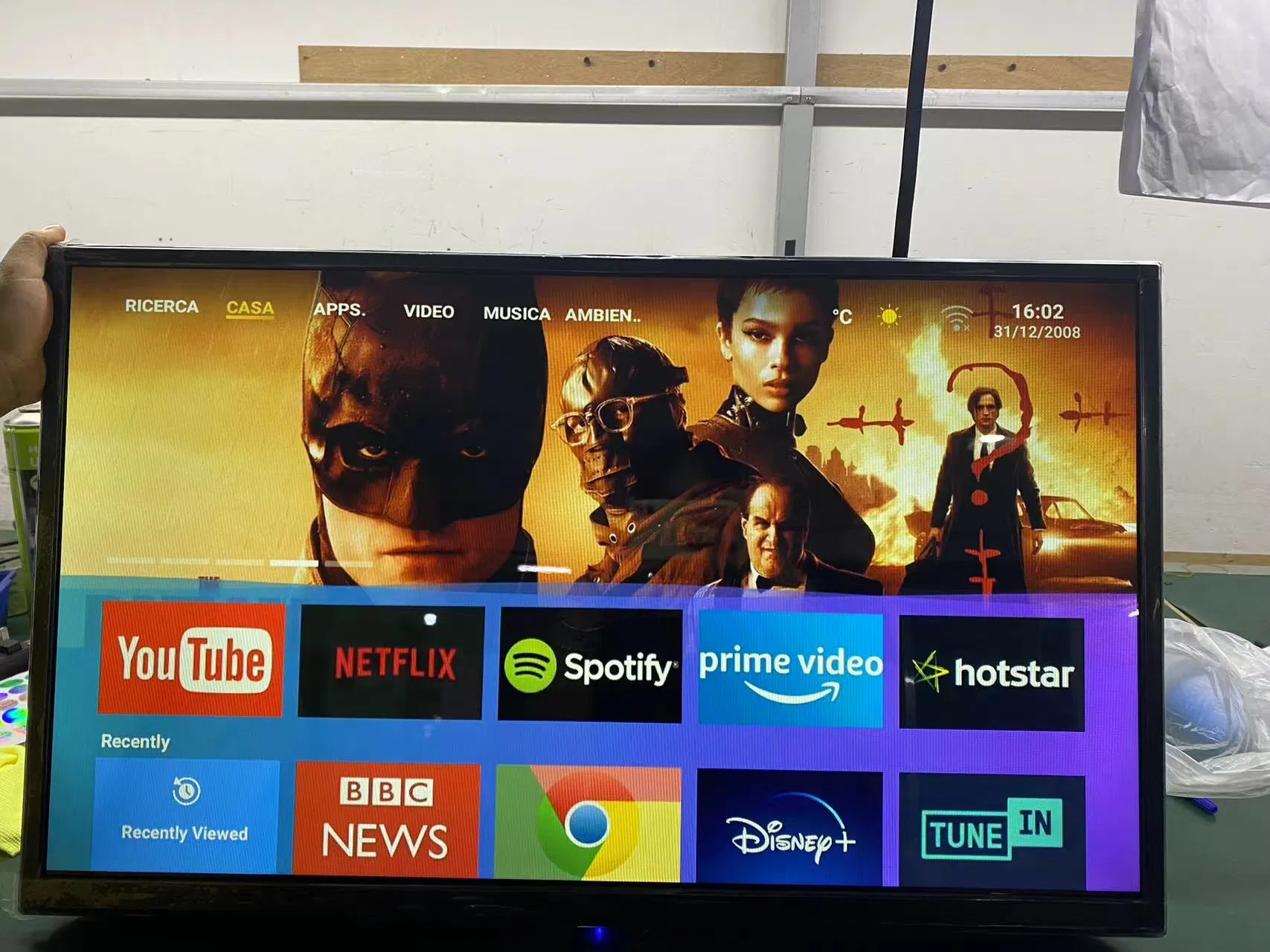 Factory Price 43 Inch Smart TV Custom Logo Android Television for Home