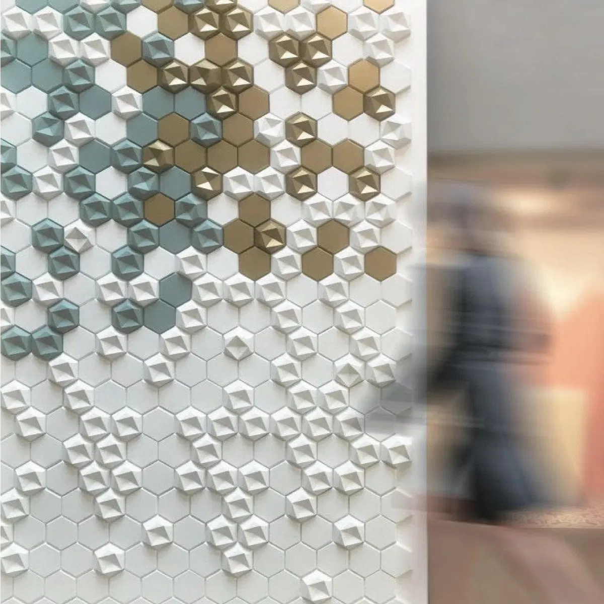 Wall decor Concrete 3D Bricks Tiles Uhpc fireproof for Mall Showroom Villa Indoor Outdoor Wall eco-friendly YEAH 225*260*20mm