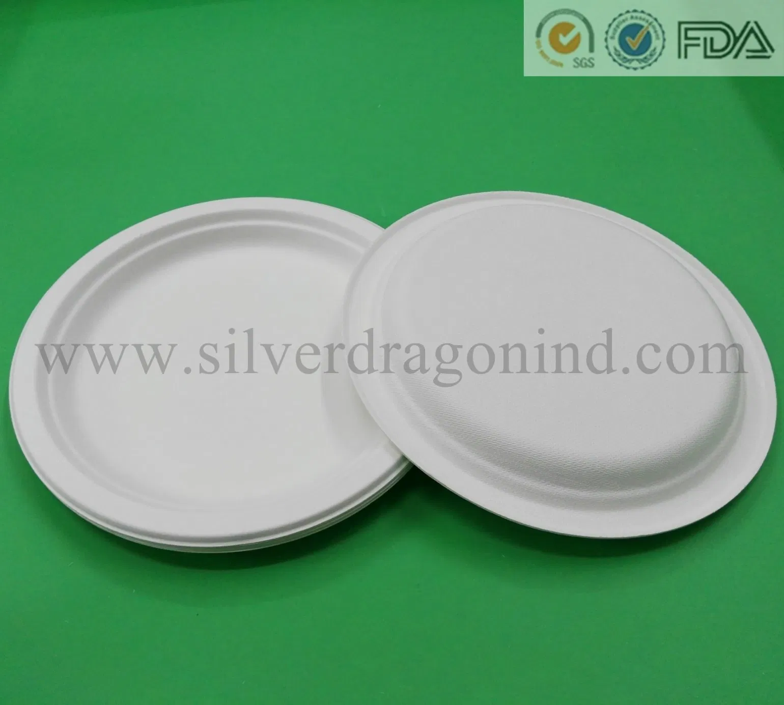 Compostable Biodegradable Sugarcane Pulp Paper Plate