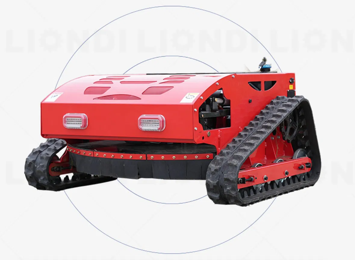 CE Certified New Design Cutting Width 900mm Self-Propelled Crawler Design Intelligent Remote Control Lawn Mowing Mower