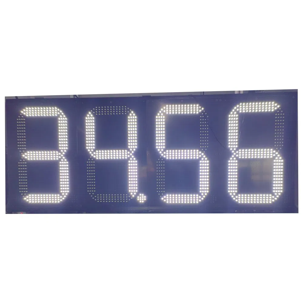 Mexico Outdoor 18inch 88.88 LED Gas Price Digital Sign Large LED Gas Station Price Sign 7 Segment Digit LED Gas Price Display Screen