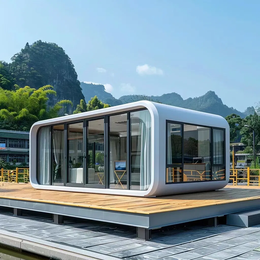 20 Feet /30 Feet /40 Feet High Strength Steel Prefabricated Hotel Capsule House Small House Apple House Factory Price Prefabricated House