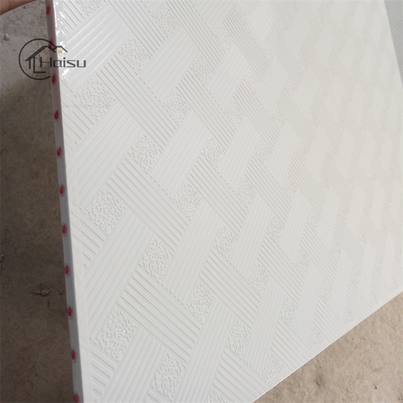 2 by 2 Feet PVC False Ceiling Tile PVC Gypsum Ceiling Board 595mm 600mm 603mm