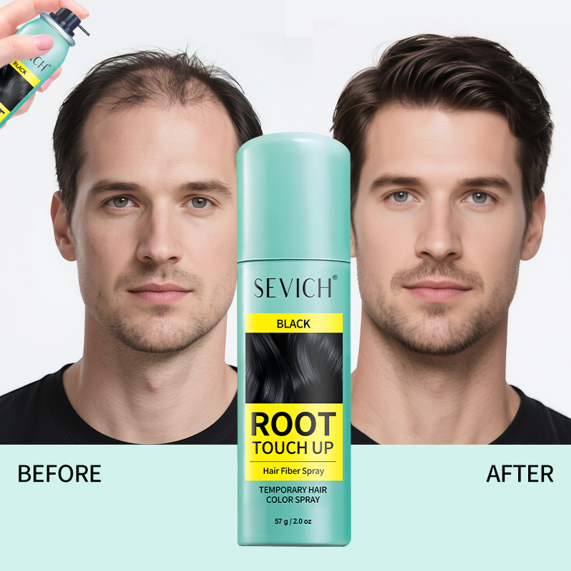 Professional Root Touch Cover up Premium 57g Hair Building Fiber Spray for Thinning Hair Concealer