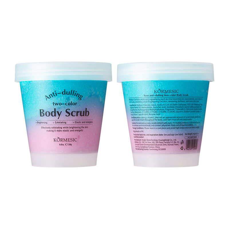 Revitalizing Rose Two-Color Body Scrub for Radiant Skin