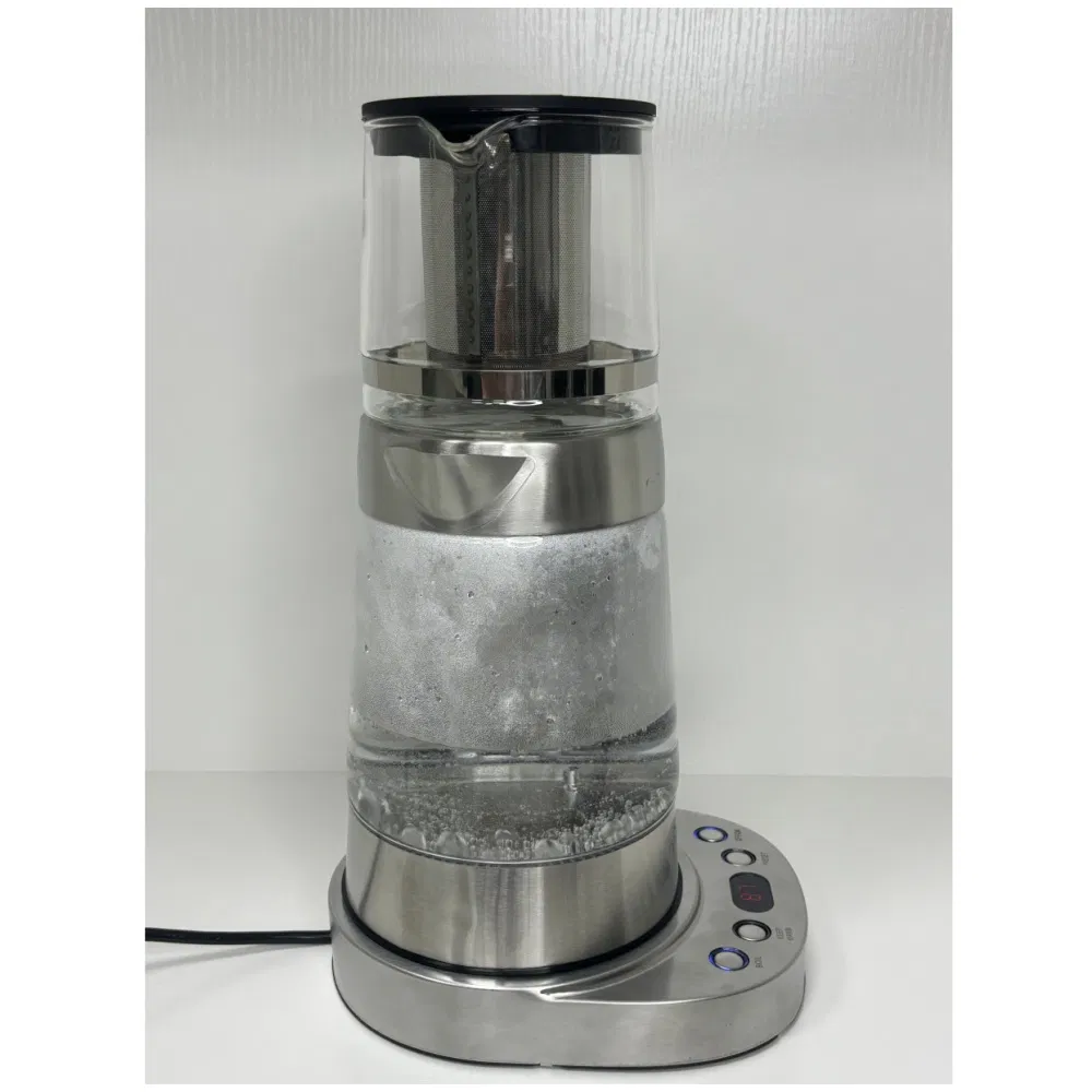 1.8L Digital Temperature Adjustable Electric Glass Tea Maker Kettle with Tea Pot