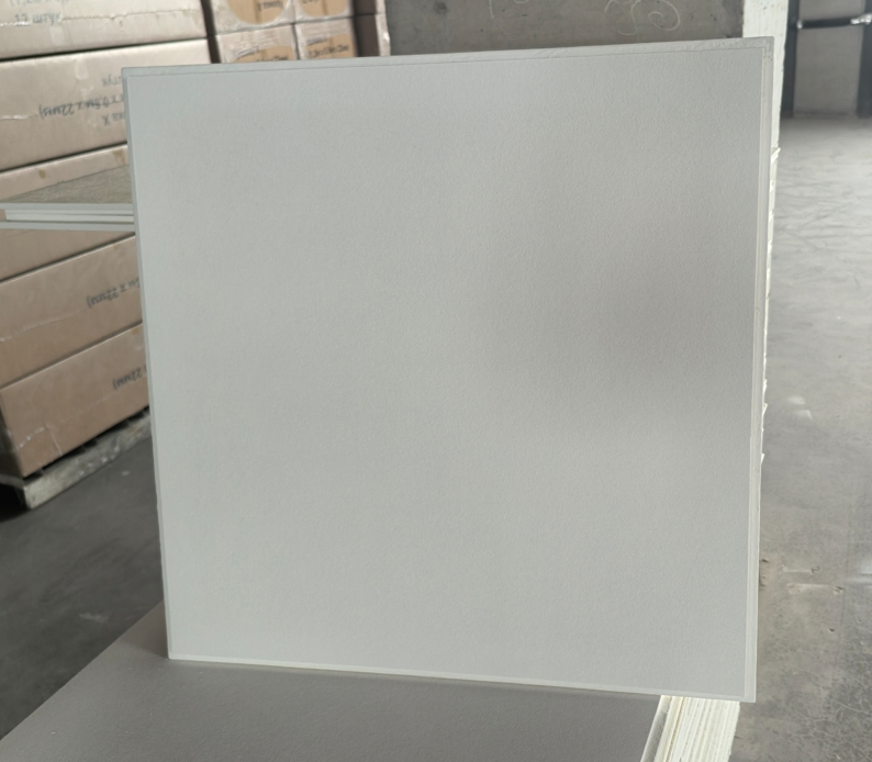 605X605mm Size White Color Tegular Edge Acoustic Glass Wool Ceiling Tiles
