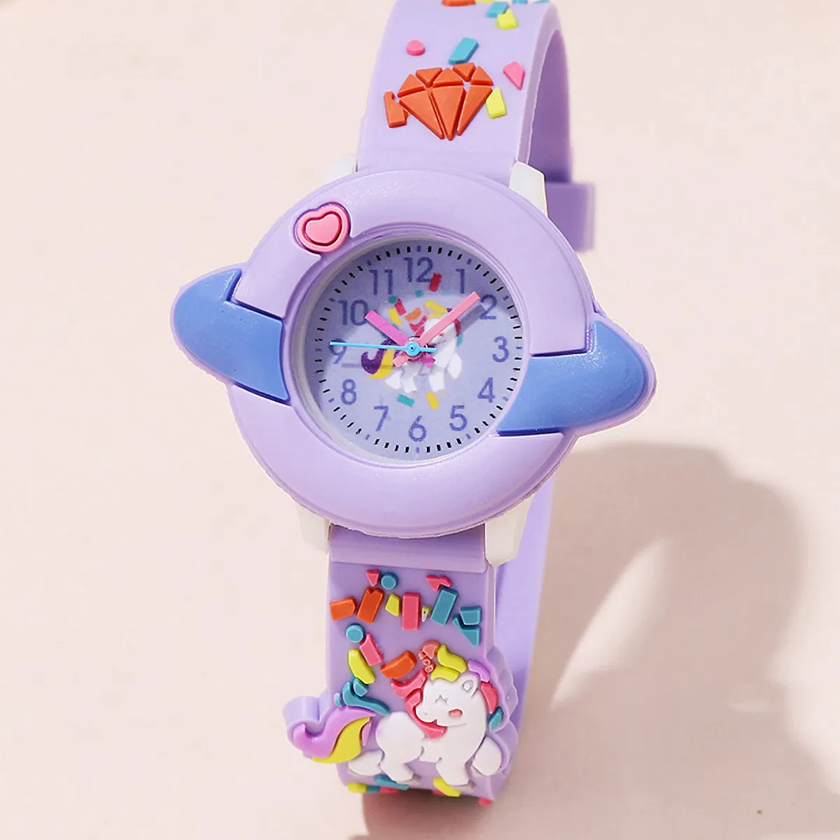 Spacecraft Unicorn Watch Pink Purple Two-Piece Set