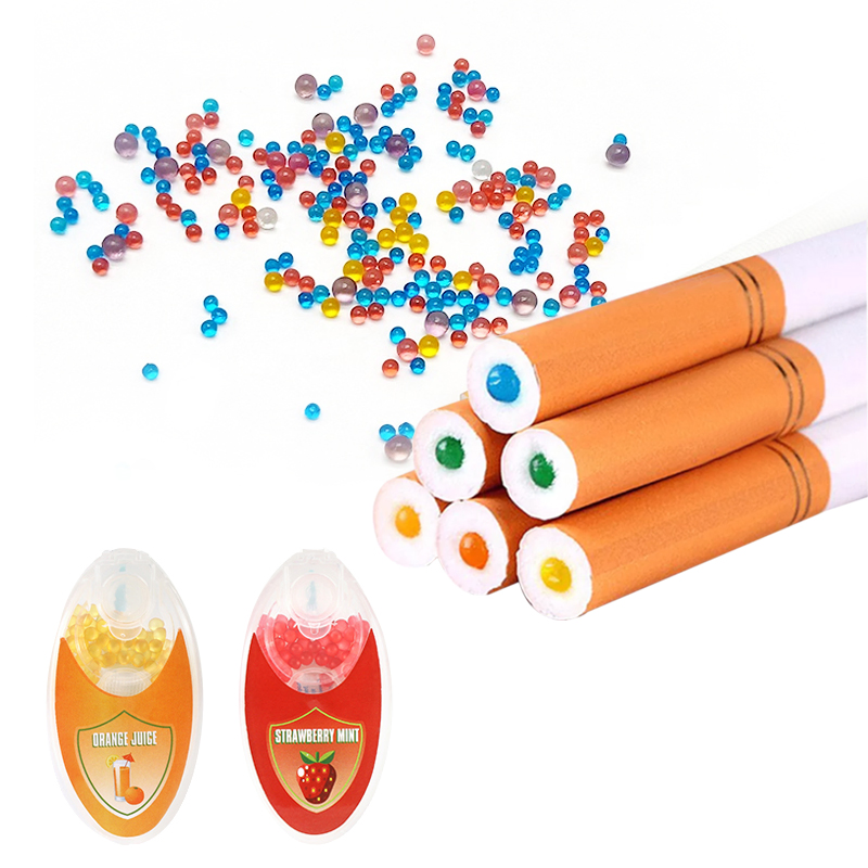 100PCS Mix Fruit Flavor Menthol Capsule Mint Beads Explosion Pops Cigarette Filter Brush Ball for Smoking Holder Accessories