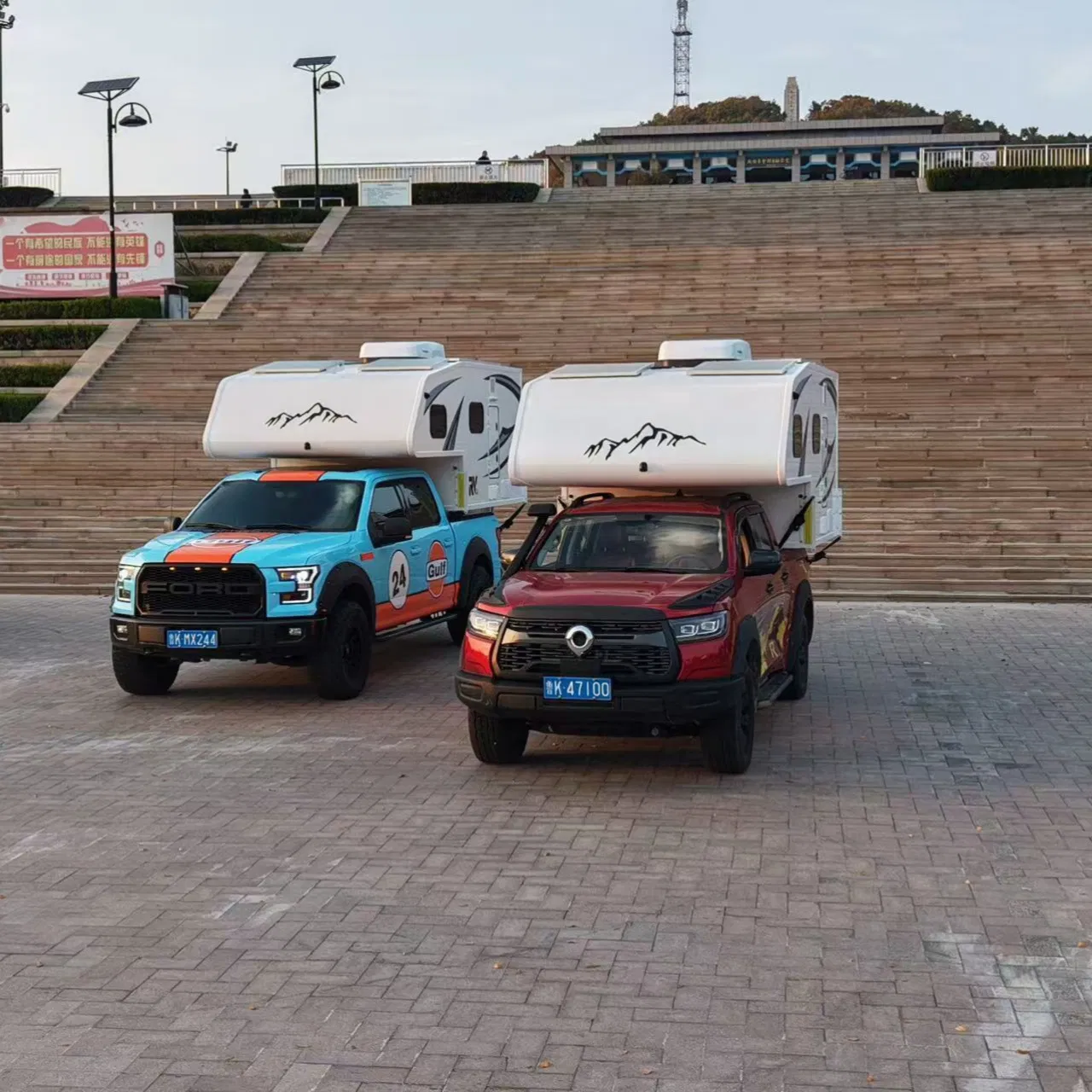 Advanced Safety Hard Top Truck Camper with Reinforced Roof and Anti Roll Bars Included