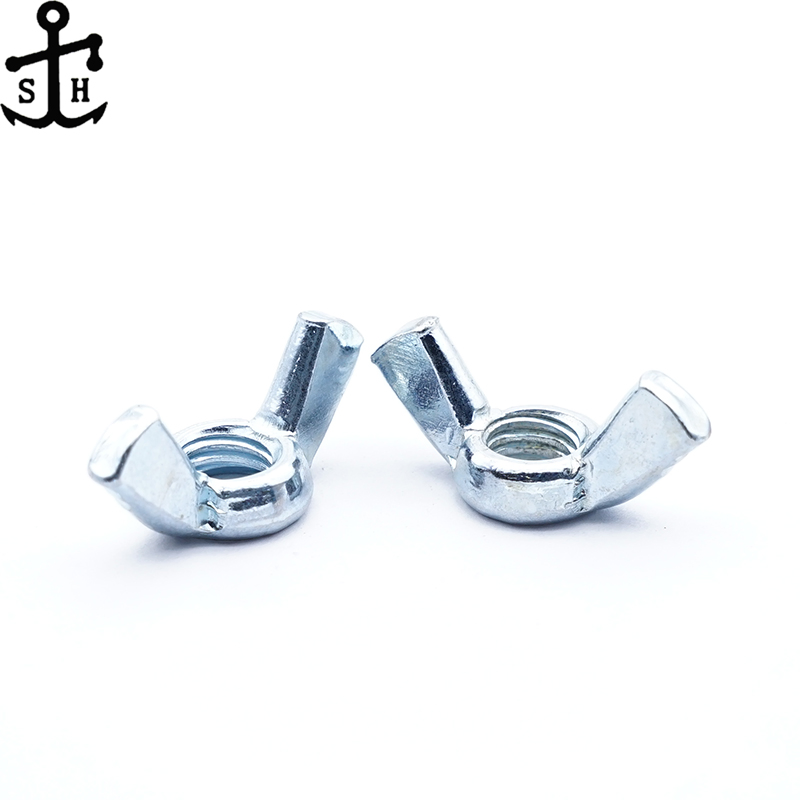 Factory Custom Steel Zinc Plated Small and Large Size DIN 315 Thumb Decorative Wing Butterfly Nut Made in China