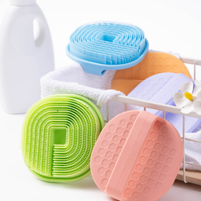 Wholesale Multifunction Round Shape Massager Shower Brushes Silicone Facial Exfoliation Brush