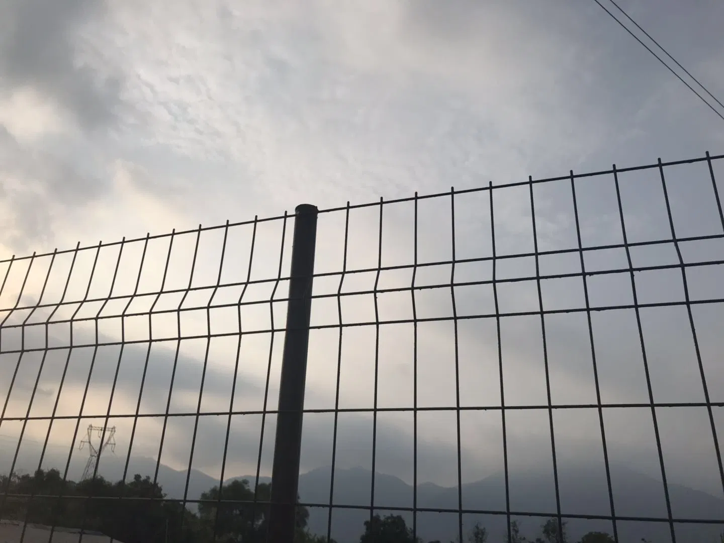 PVC Privacy Plastic Garden Fence Panels Green Color Temporary Fence