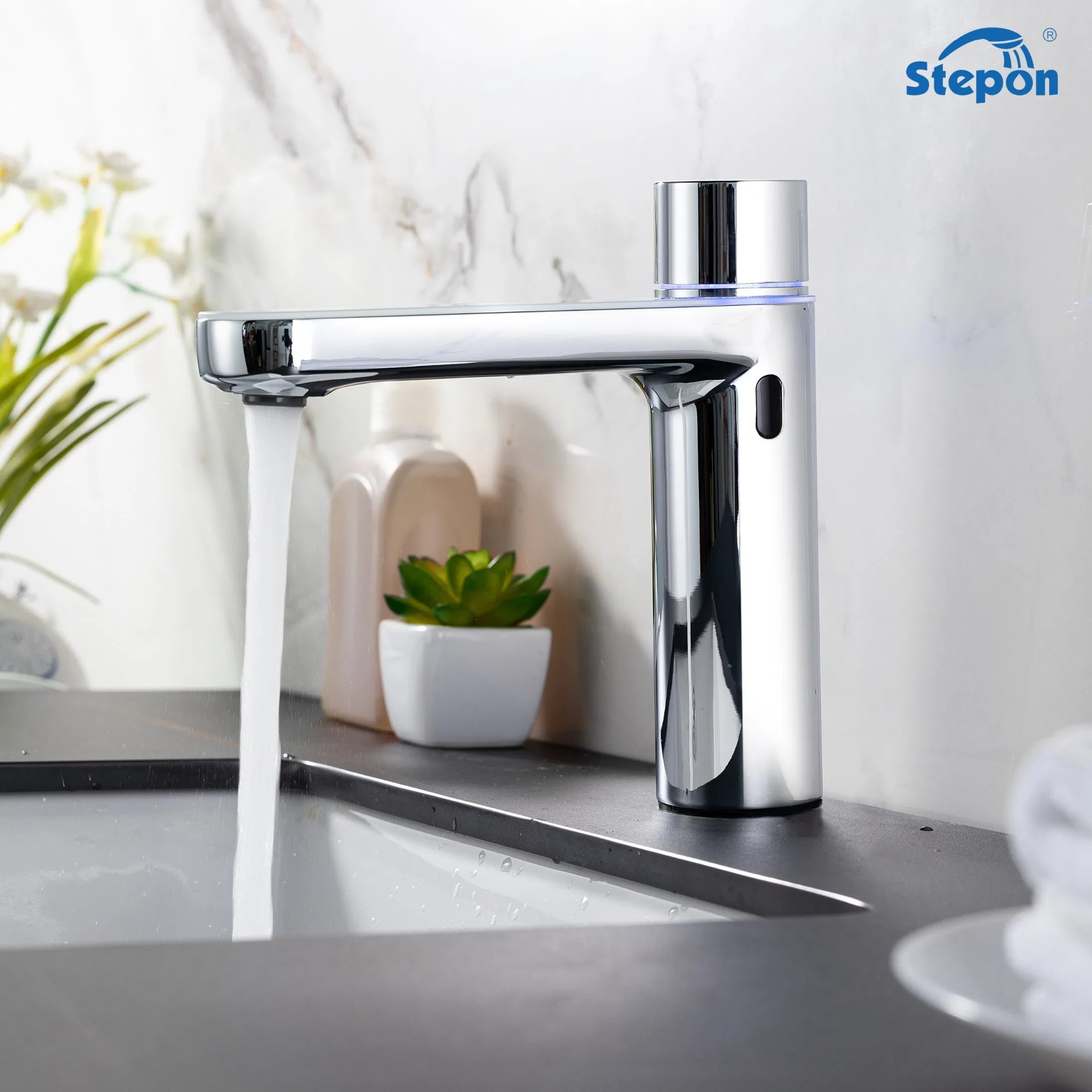 Stepon Smart Sensor Faucet Easy-Clean Surface Self-Powered System