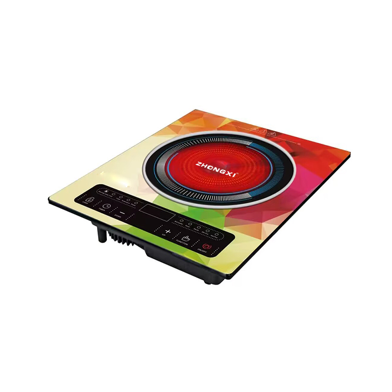 New Design 2000W Fast Cooking Infrared Cooker Colorful Tempered Glass