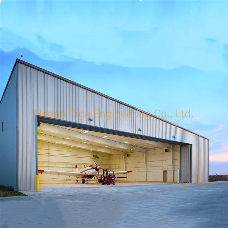 Customized Design Light Steel Structure Hangar Prefabricated Aeroplane Shed