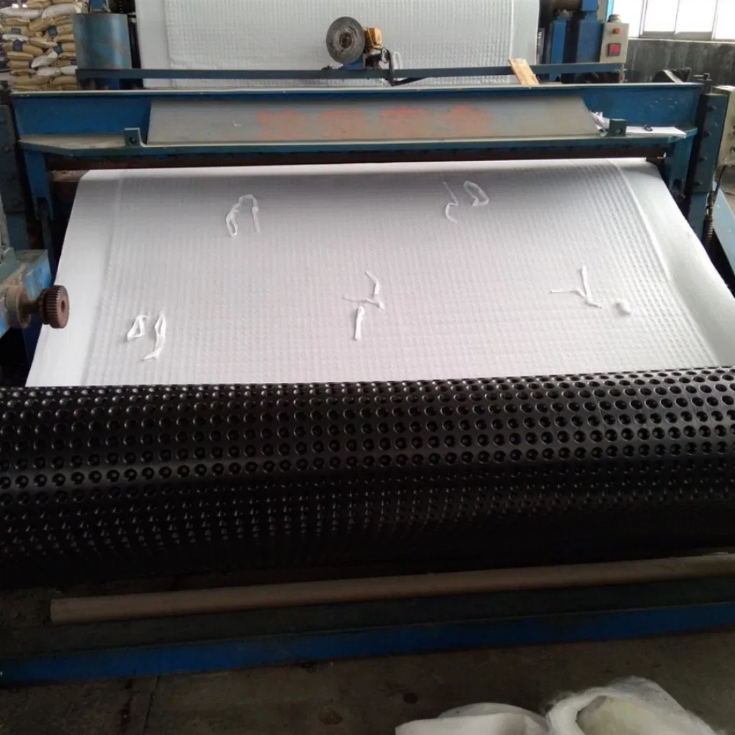 Eco-Friendly Construction Waterproof Dimple Membrane Drain Mat Plastic Sheet HDPE Drainage Board Cell with Cheap Price
