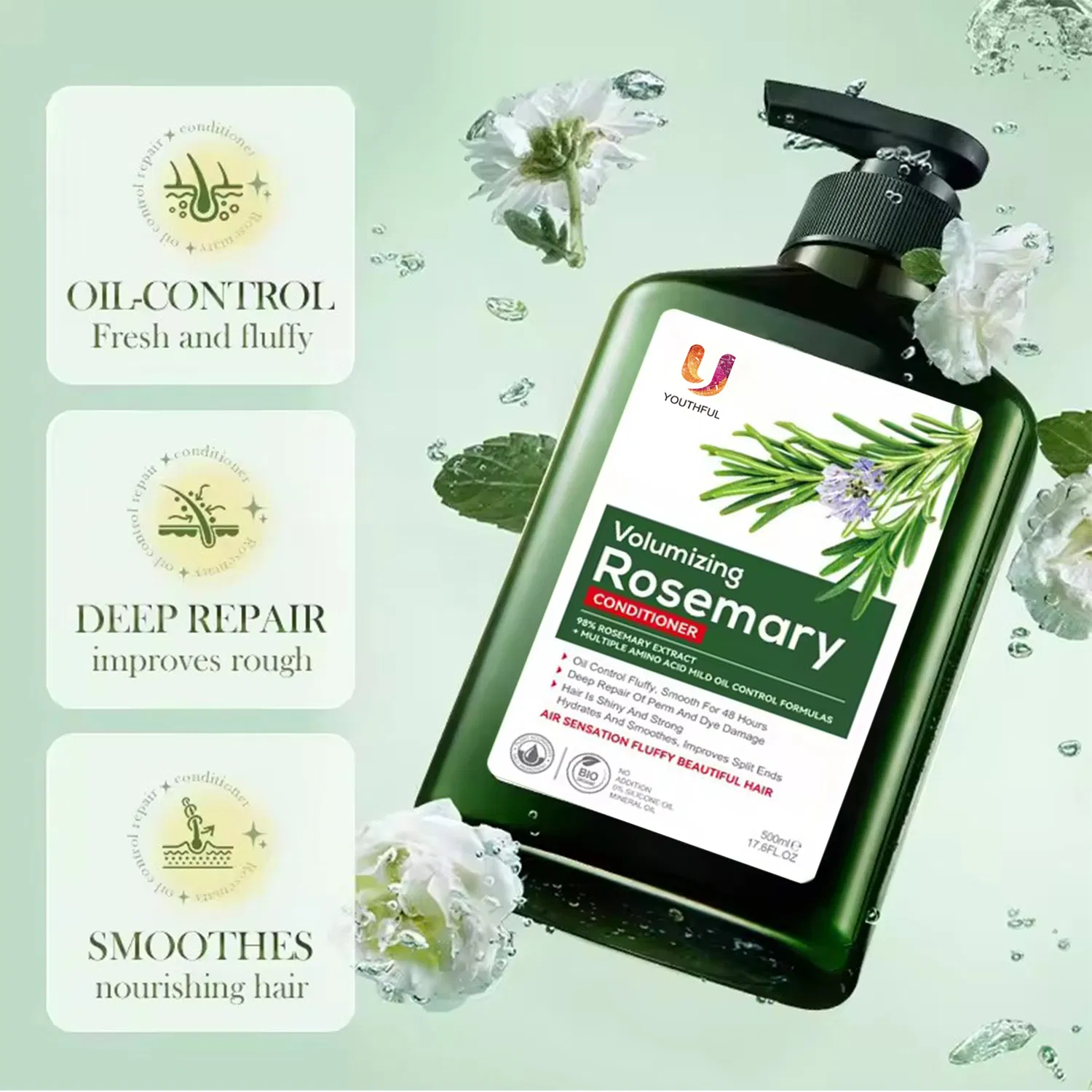 Rosemary Oil Control Repair Keratin Treatment Hair Conditioner