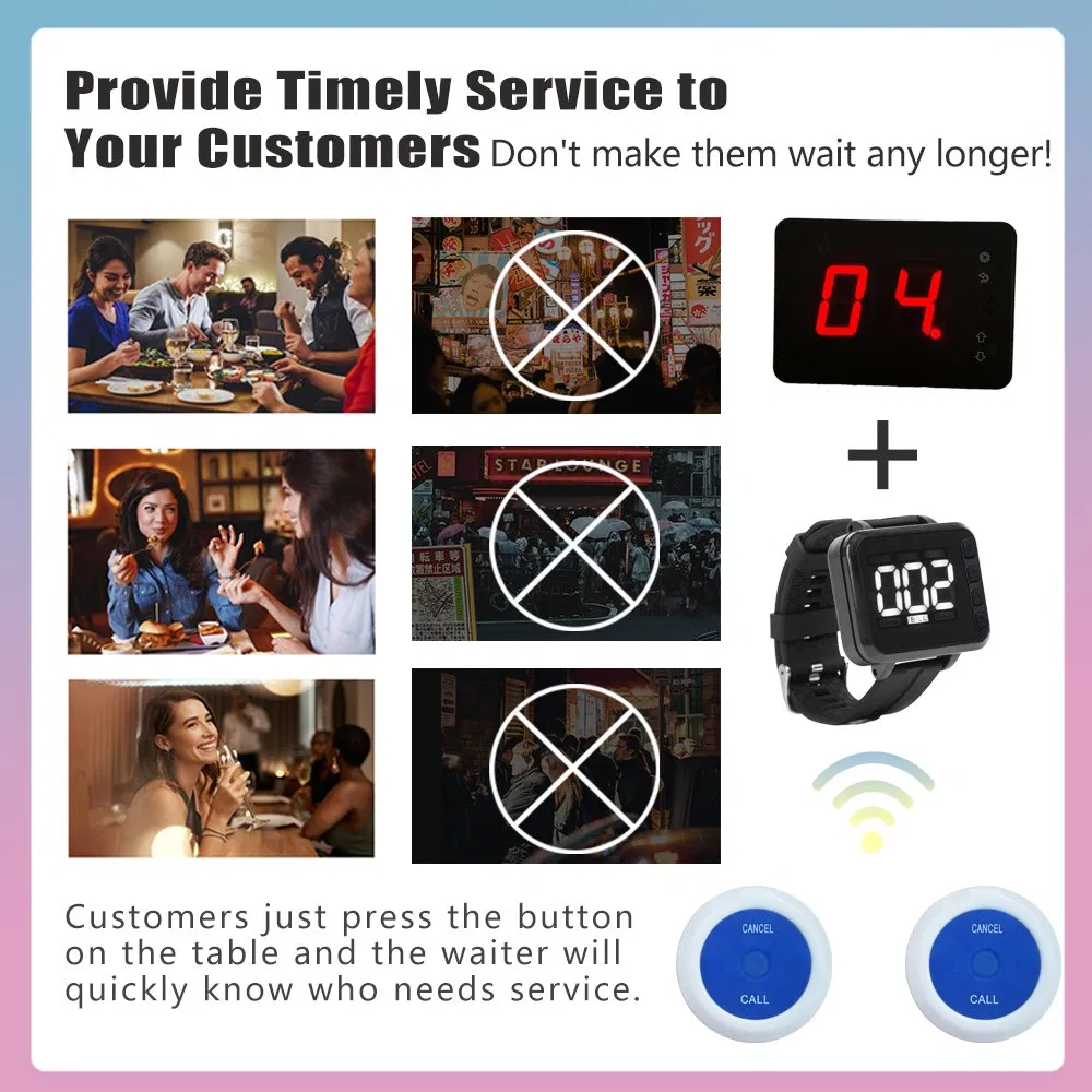 Restaurant Table Call System Wireless Call System Restaurant