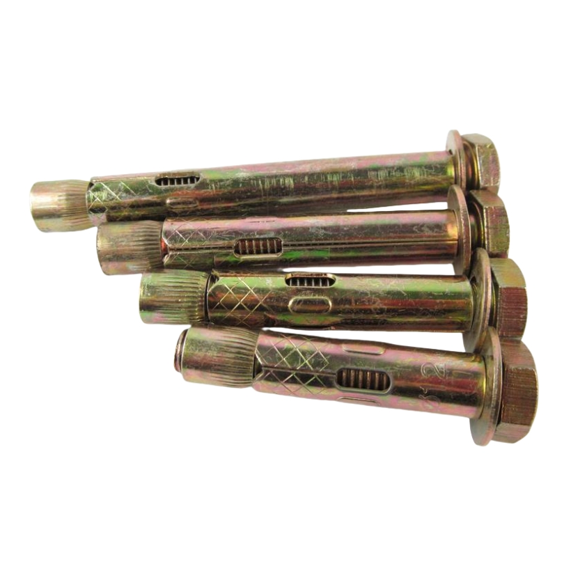 Yellow Zinc Plated Hex Head Concrete Sleeve Anchor Expansion Dyna Anchor Bolt