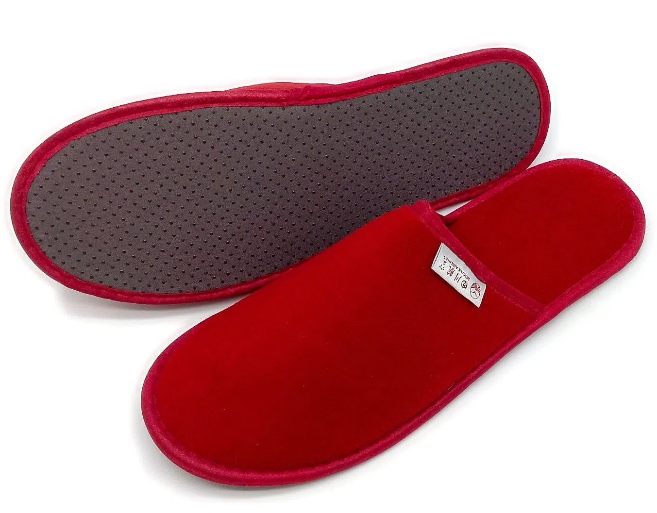 Hotel Airline Wedding Customized Slippers Wholesale Eco-Friendly Washable Disposable Hotel SPA Slippers Travel Velvet Portable Slippers Anti Slip Outsole